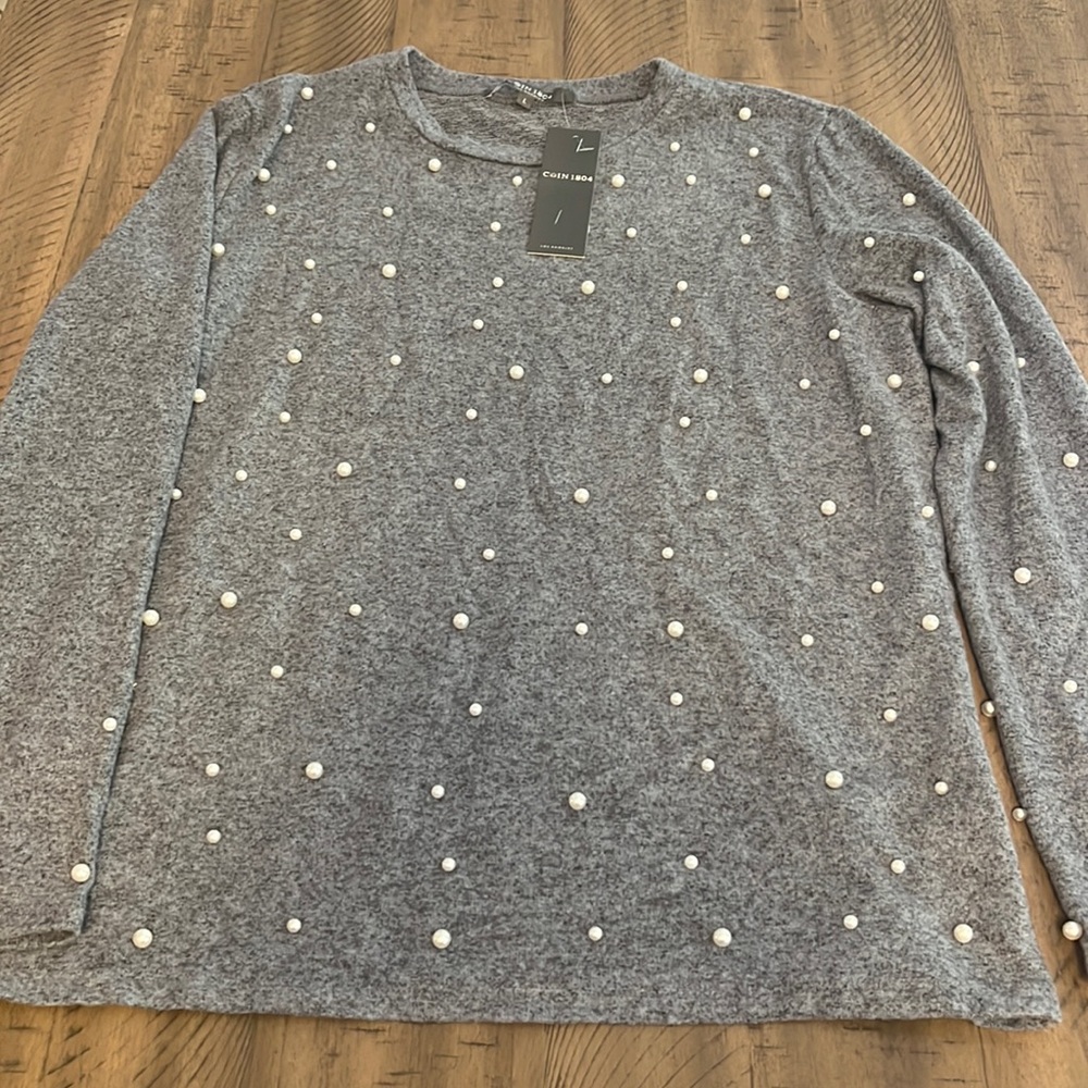113 Coin 1804 Size Large Grey shirt NWT
